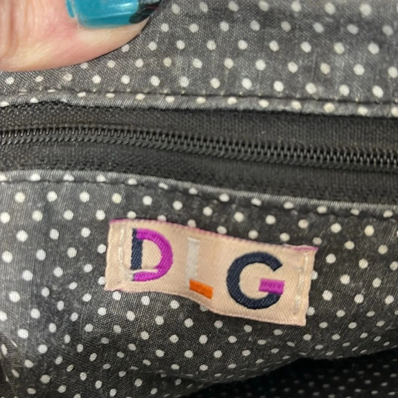 DLG Cognac Brown Faux Leather Saddle Bag Crossbody Purse Adjustable Strap Zips - Picture 7 of 13